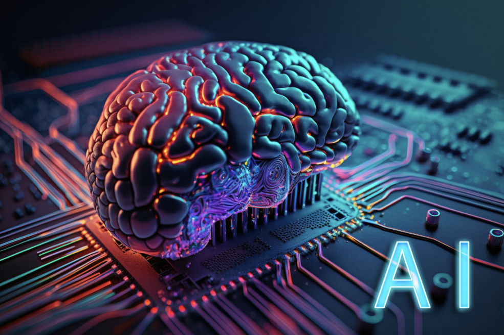 AI in BPM concept showing artificial intelligence and automation.